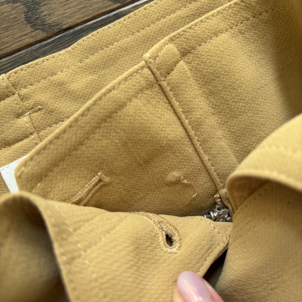 Aritzia Wilfred Bowtie Pant Size 0 NEW NWT Sandy Beige - Picture 10 of 16